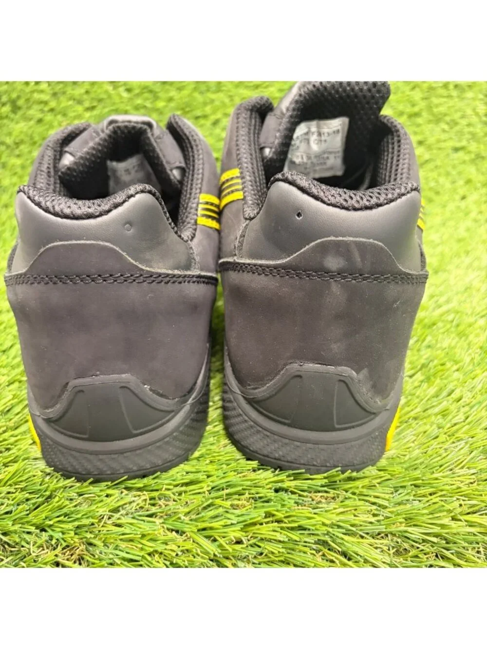 Puma Amsterdam Low Mens Size 11 Black Yellow Aluminum Toe Safety Work Shoes